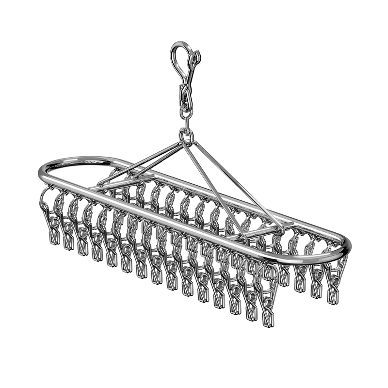 不锈钢晒袜子神器晾衣架带夹子多功能阳台防风凉袜夹挂内衣裤袜架