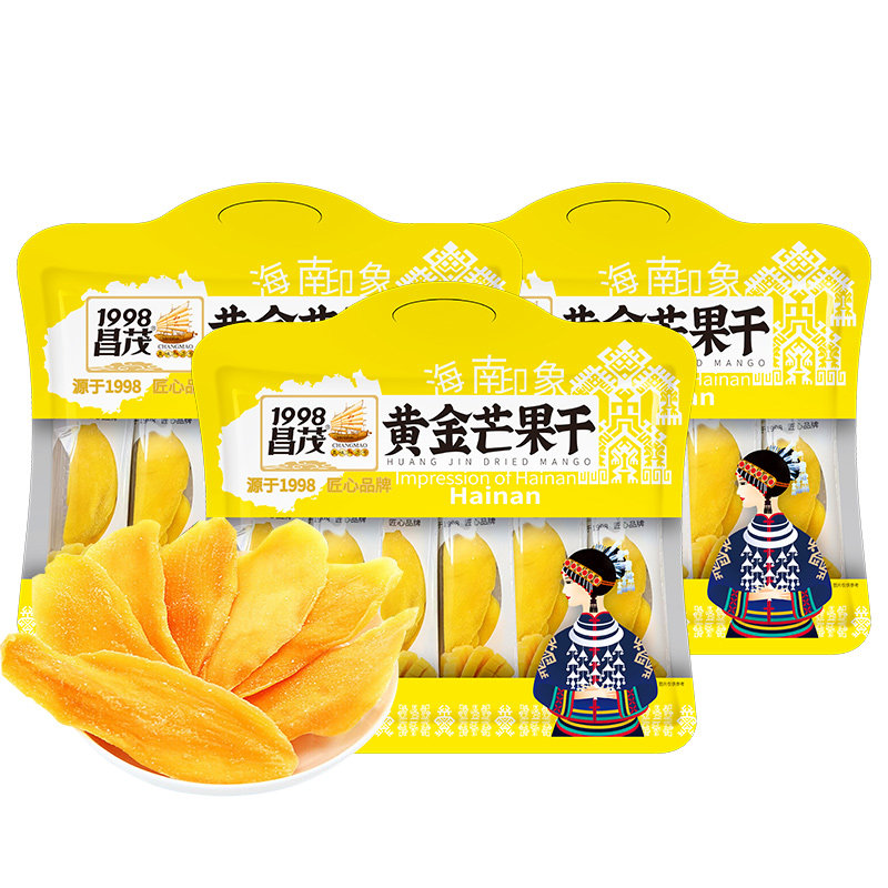 昌茂海南特产芒果干0脂肪独立小包酸辣咸甜椒盐水果片三亚伴手礼