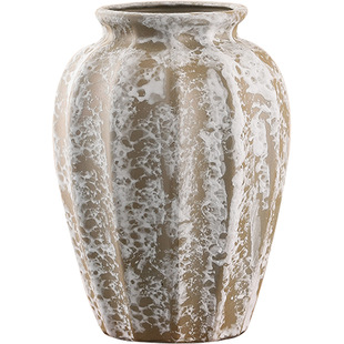 尤加利果专用花瓶复古陶瓷侘寂风高级感水培家居客厅插干花鲜花