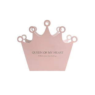 芯苼 母亲节原创为爱加冕皇冠花盒 花店创意异形花束礼盒花艺资材