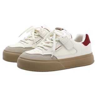 Dickies女鞋2025秋冬加绒鞋子运动休闲板鞋厚底德训鞋亲子小白鞋