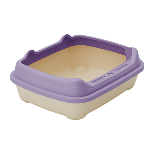 大号猫砂盆开放式半封闭猫厕所加大猫屎盆子防外溅防带砂猫沙盆子