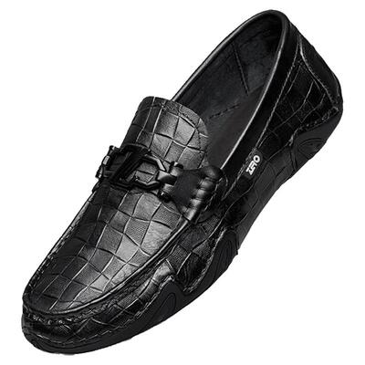 Zero零度男鞋豆豆真皮商务