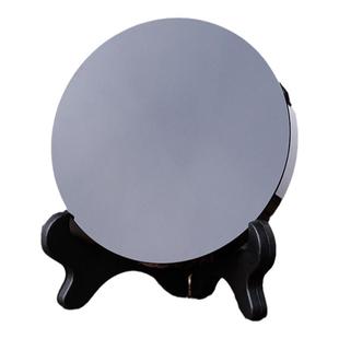 黑曜石山海镇摆件太极八卦阵图圆盘无事盘镜子原石手工打磨家居