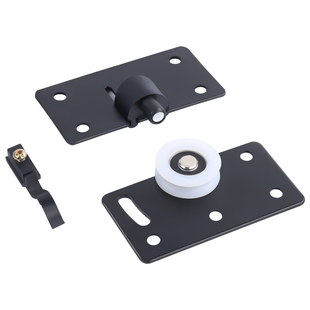 响震老式衣柜滑轮趟门轮子移门推拉轮黑色塑料橱柜吊轮轨道门配件