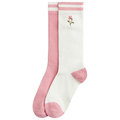 HM童装儿童女童袜子2025年秋季新款2双装及膝袜1266520