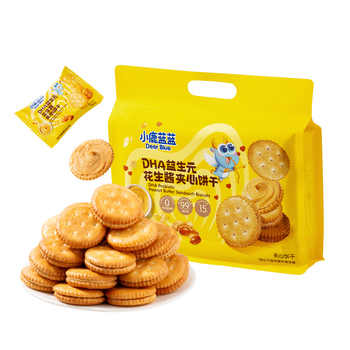 小鹿蓝蓝花生酱夹心饼干 宝宝儿童营养零食酥脆益生元DHA坚果饼干实付16.9元到手包邮 小鹿蓝蓝花生酱夹心饼干 宝宝儿童营养零食酥脆益生元DHA坚果饼干实付16.9元到手包邮