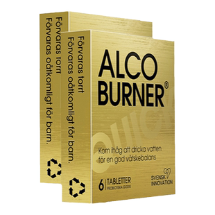 瑞典Alcoburner靶向解酒药快速醒酒分解酒前解救喝酒不醉神器2盒