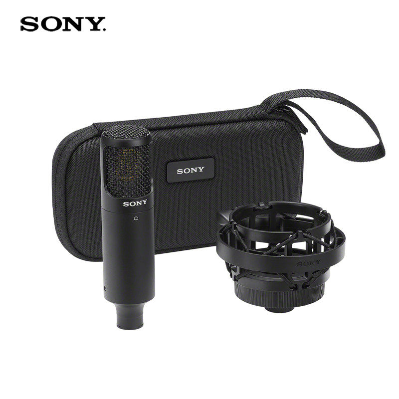 Sony/索尼 C80 C100电容麦克风 主播K歌游戏有声书ASMR录音话筒