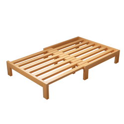 榉木实木折叠床两用小户型伸缩床