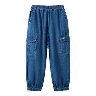 New Balance nb童装儿童男女春秋时尚束脚休闲牛仔长裤ND7TF34103