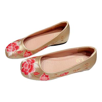 复古新中式内增高女鞋旗袍女单鞋