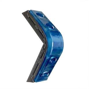 工装车聚氨酯护角铁包角防撞块物流台车仓储笼胶皮防撞角工位器具