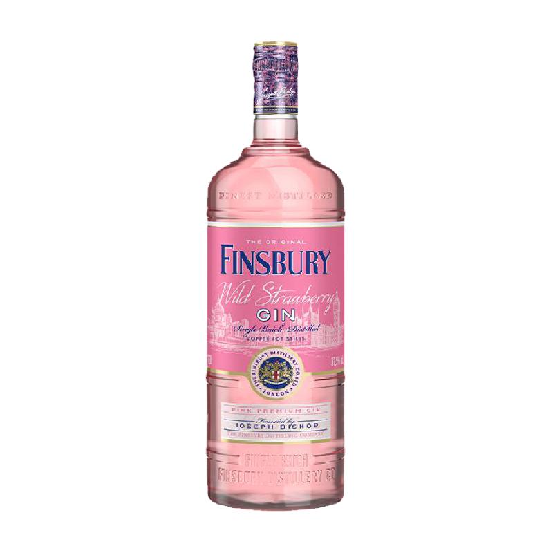 Finsbury金酒野草莓杜松子粉紅gin酒37.5Vol金湯力基酒700ml