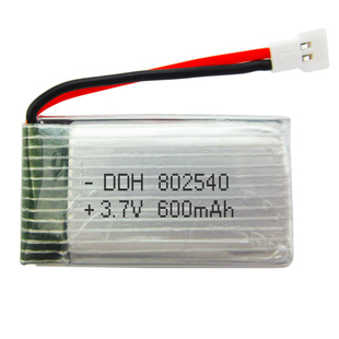 802540 3.7v 600mAh 司马X5C飞机航模四轴飞行器无人机锂电池包邮