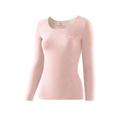 猫人羊绒蚕丝无痕打底保暖上衣