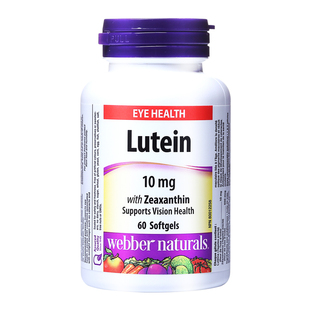 WebberNaturals伟博叶黄素10mg成人保护视力呵护眼睛软胶囊60粒