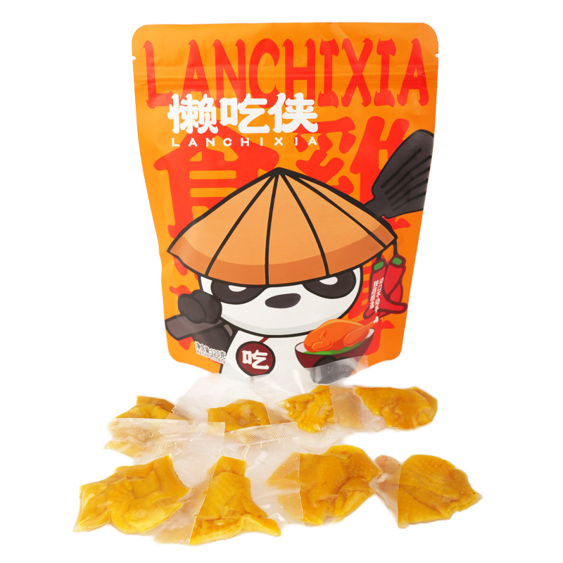 懒吃侠鸡脚筋120g*1袋/2袋/4袋香辣红油盐焗鸡脚筋hanghang同款