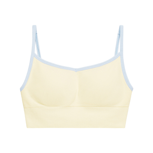 奶糖女孩甜甜圈带胸垫背心内搭女夏收副乳内衣一体式无痕免穿文胸