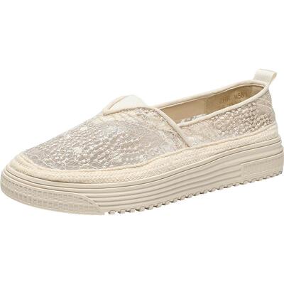 ZHR渔夫鞋厚底网纱一脚蹬平底