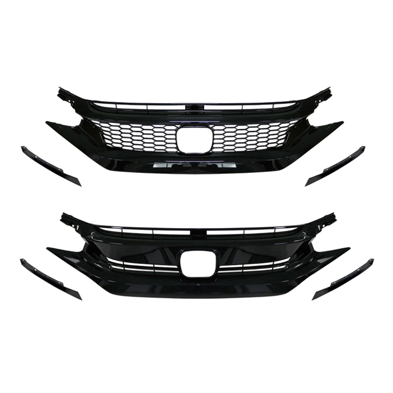 适用于十代思域中网改装16-21款前杠包围TypeR蜂窝中网运动前脸