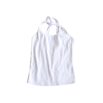 LONSLAN后背扭结交叉背心上衣