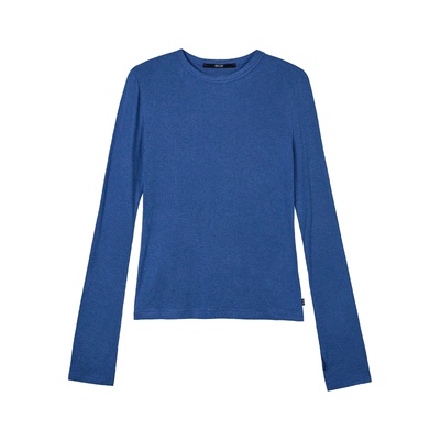 SPELLEDIT指孔修身长袖T恤