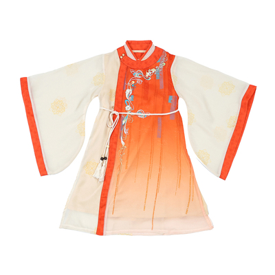 中大童国风长袍汉服云海间套装