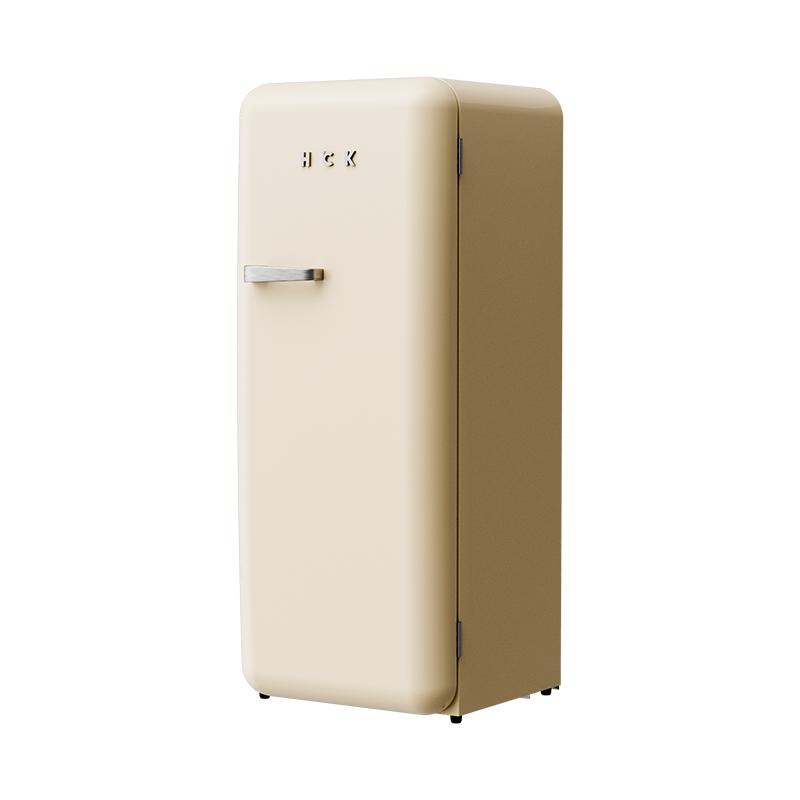 HCK哈士奇BC-130GGA复古冰箱家用客厅小型大单门高颜值彩色281L