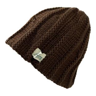 月球上的人秋冬日系复古破洞堆堆帽子男女粗条保暖包头针织毛线帽