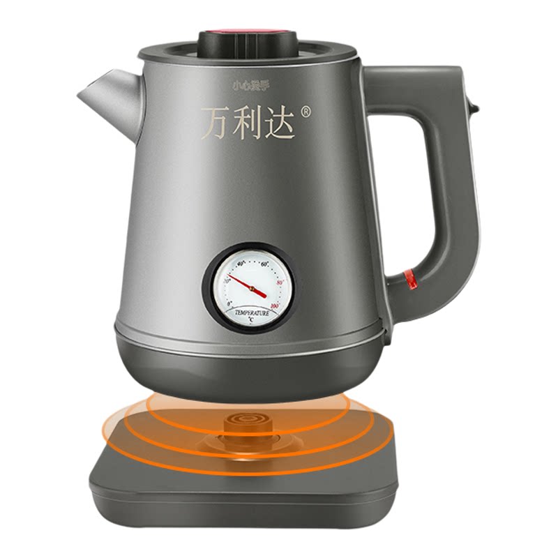 万利达电热水壶不锈钢24H保温