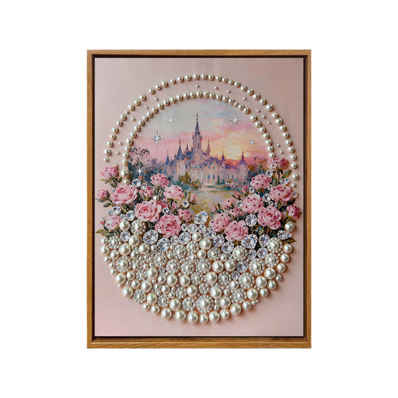 玫瑰花卉钻石珍珠画DIY礼物活动