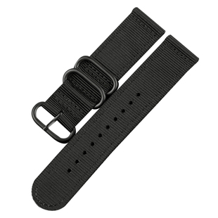 精织尼龙表带20 22MM适配精工帝陀加厚防水汗男帆针扣布透气表链