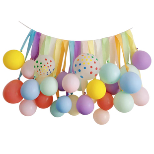 生日快乐装饰场景布置儿童宝宝一周岁气球女宝儿童派对背景墙女孩