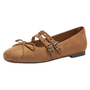 热风机车风玛丽珍鞋2026年春季新款复古百搭平底单鞋轻便女鞋子