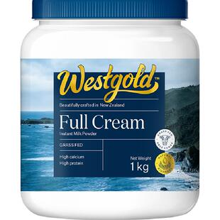 伊利新西兰进口生牛乳配方成人奶粉全脂全家高钙营养奶粉1kg*1罐