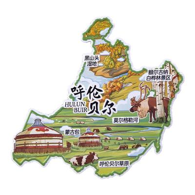 呼伦贝尔冰箱贴金属贴蒙古包