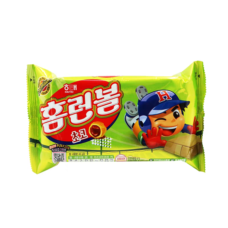 海太夹心泡芙球46g袋装韩国进口