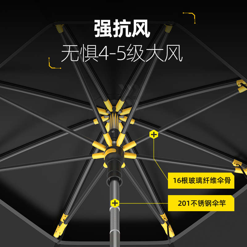 渔之源AK钓鱼伞大钓伞多向伞防暴雨钓鱼专用遮阳伞折叠2024年新款