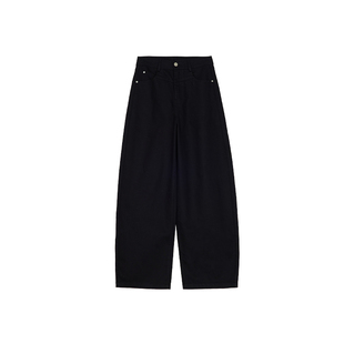 RUGOSAM「弯刀裤系列」春上新丨高腰女莱赛尔汉麻牛仔裤RB0737