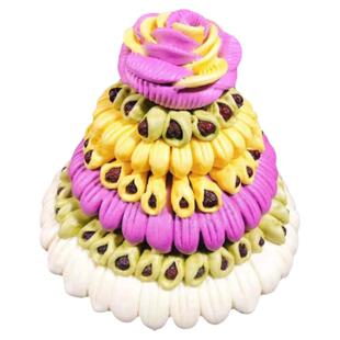 手工面食上拜佛上供贡品大饽饽过年糕馒头花糕蒸枣饽饽多层枣山