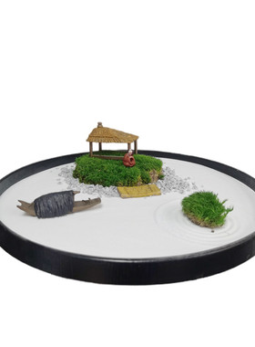 中式风枯山水诗意独钓寒江雪摆件