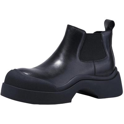 bellalily英伦厚底牛皮切尔西靴