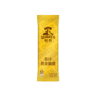 桂格即食燕麦片高纤燕麦麸皮40g*10小包装营养早餐冲饮麦片
