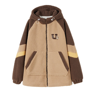 初中学生羊羔毛外套14岁少女大童冬装加厚高中生23新款春秋学院风