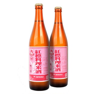台湾进口 红标料理米酒600ml 调养滋炖补 月子米酒 两瓶一组包邮