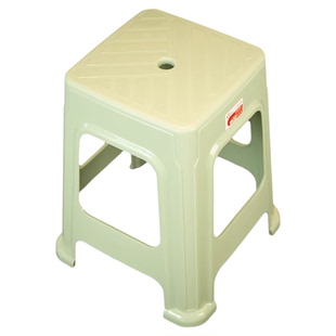 珠江牌塑料凳子家用加厚成人餐桌椅子方凳圆凳板凳客厅凳子高凳