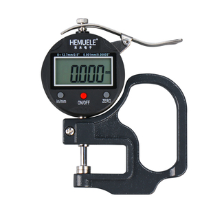 禾木数显测厚仪千分尺高精度纸张板壁薄膜皮革厚度测量仪卡尺规