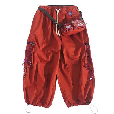 美式潮牌宽松工装阔腿裤