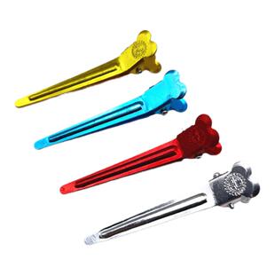 钢夹烫发夹理发店美发鸭嘴夹发根蓬松不生锈铝夹化妆师分区定位夹